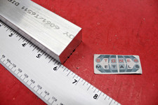 1" X 1-1/2" ALUMINUM 6061 FLAT BAR 6" long T6511 SOLID Extruded Mill Stock
