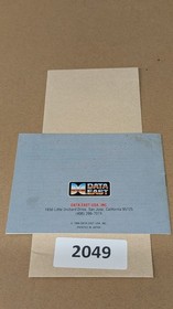 Bad Dudes - Nintendo NES- Manual Only **NO GAME