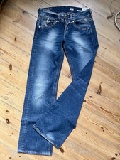 Replay Janice WV580 Damen Blue Jeans Baggy W27/L34 low waist loose fit wide leg