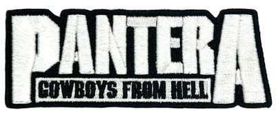Pantera Cowboys from Hell Rock Music Band Embroidered Iron on Patch Applique