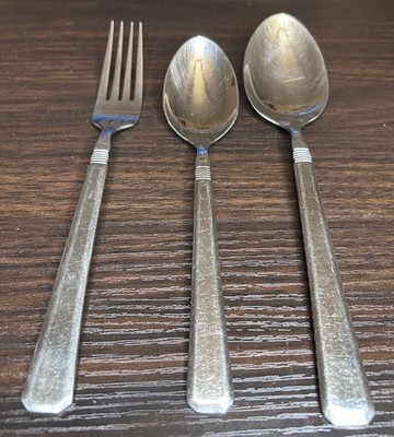 J.A. Henckels International Metrona 18/10 Stainless 3 Dinner Serving Dinnerware