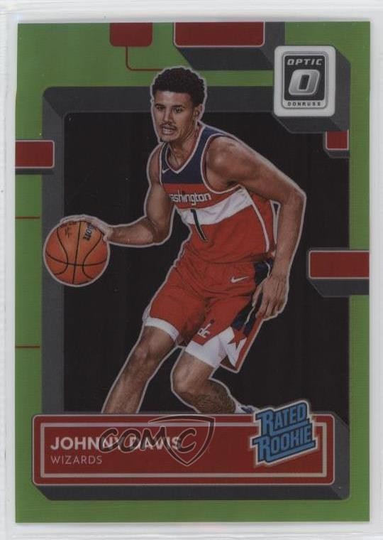 2022 Donruss Optic Rated Lime Green Prizm /149 Johnny Davis #206 Rookie RC 0xh3