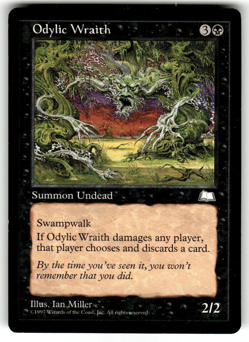 Odylic Wraith Uncommon Weatherlight Magic: The Gathering Near Mint