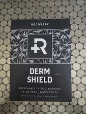 Recovery Derm Shield 5.9" x 7.9" Sheets Box of 10 Breathable, Latex-Free NIB