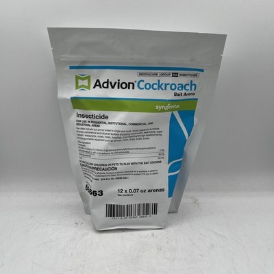 NEW Bag of 12 Advion Cockroach German Roach Control Bait Stations  ( Arenas )