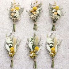 Mini Dried Flower Bouquets Pack of 6 , Dried Flower Bouquets for Card and We...