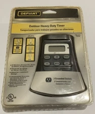 Defiant Programmable Outdoor Heavy-Duty Timer 7 Days 3 Devices 1000050507