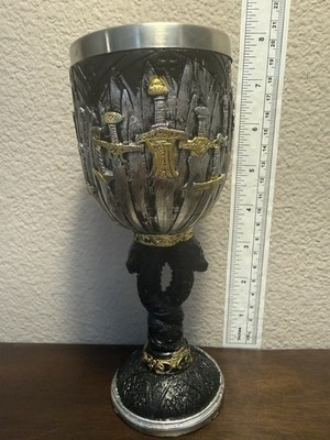 Medieval Swords Dragon Wine Goblet GOT D&D Game Chalice of Merchandise 7OZ