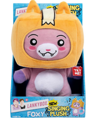 LankyBox Foxy 10'' Singing Plush New