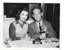 Dodgers Sportscaster Vin Scully Harwyn Model Joan Crawford Orig 1957 8x10 Photo