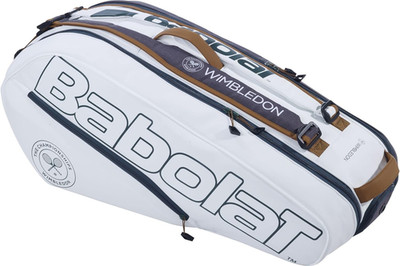 Pure Racquet Holder X6 Wimbledon Tennis Bag (White/Grey)