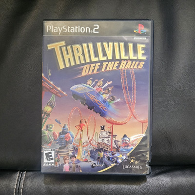LucasArts Thrillville: Off the Rails PS2 Simulation E10+ NTSC Manual Multiplayer
