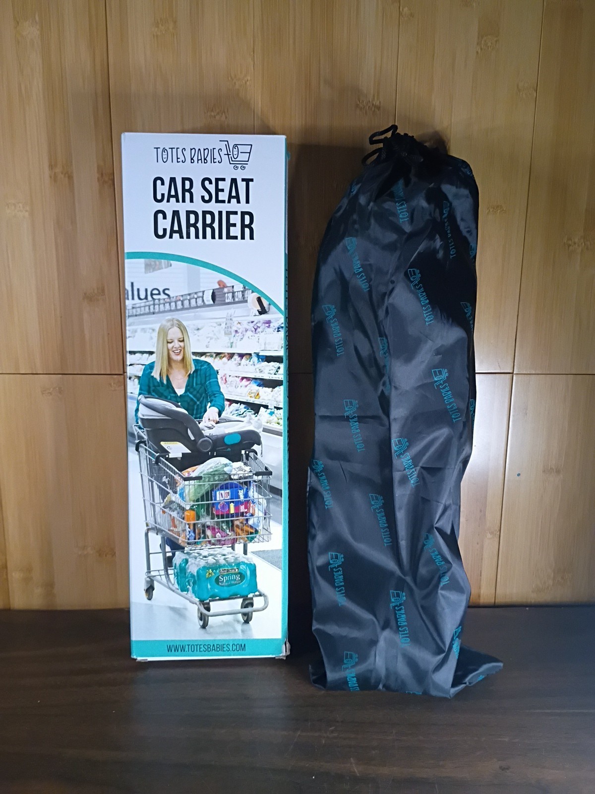 Totes Babies Shopping Cart Car Seat Carrier for Baby Newborn