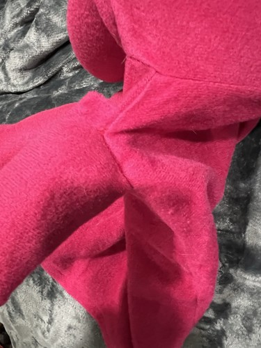 Rosa Mädchen Handpuppe mit blauen Haaren & großen Augen 20 Zoll Muppet Stil Vintage selten G1 - Bild 6 von 13