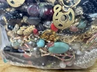 Lot Vintage & Modern Costume Jewelry Weighs 7 Plus Pounds Fills A Large Ziplock