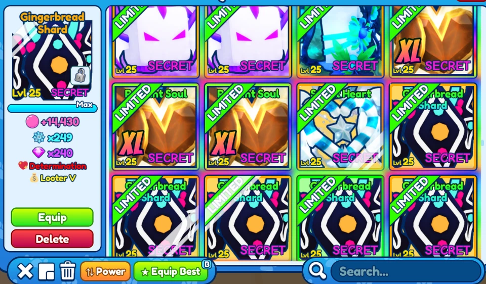 Bubble Gum Simulator Infinity: Gingerbread Shard (SHINY SECRET)