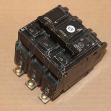 One GE General Electric THQB32030 3 Pole 30 Amp Bolt In Circuit Breaker WT 49