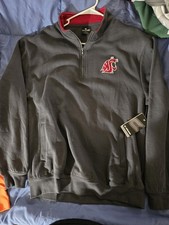 Colosseum Athletics Washington State Cougars 1/4 Zip Pullover Men's Size Large