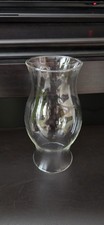 Clear Glass Hurricane Candle Shade Chimney Replacement Globe 9 " Tall 2.5 " W