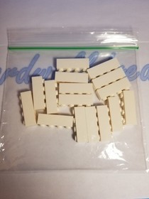 Lego Part 26395 Brick 1x4 White Green Flowers Lot of 16 from Batcave Set 76052