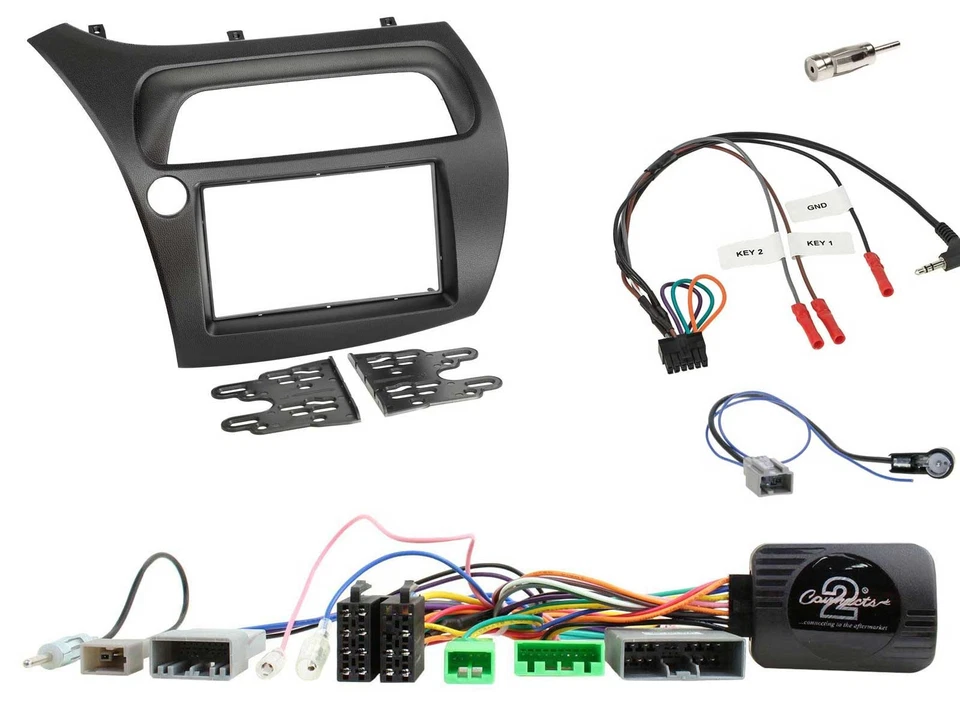 Einbauset Lenkradadapter Doppel DIN Autoradio für Honda Civic 2006-2012 - Bild 1 von 4