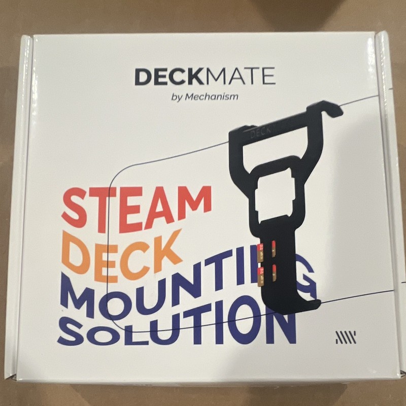 Deckmate DM1100 Mount for Valve Steam Deck Console, Black Plastic, Mountable