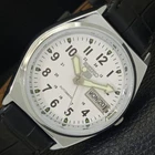 VINTAGE REFURBISHED SEIKO 5 AUTOMATIC 6309A JAPAN MENS WHITE WATCH a441749-4