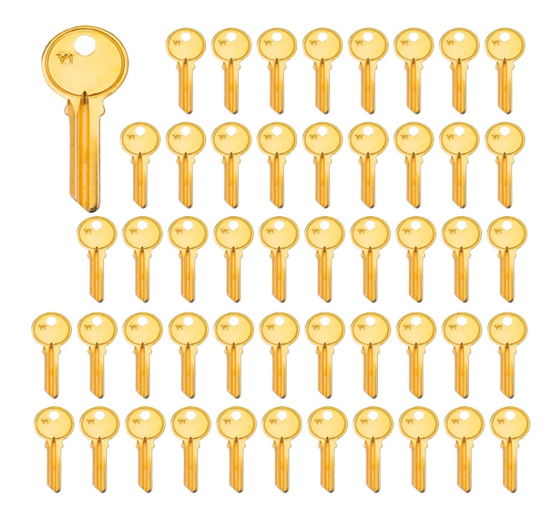 50PCS Y1 Brass Key Blanks