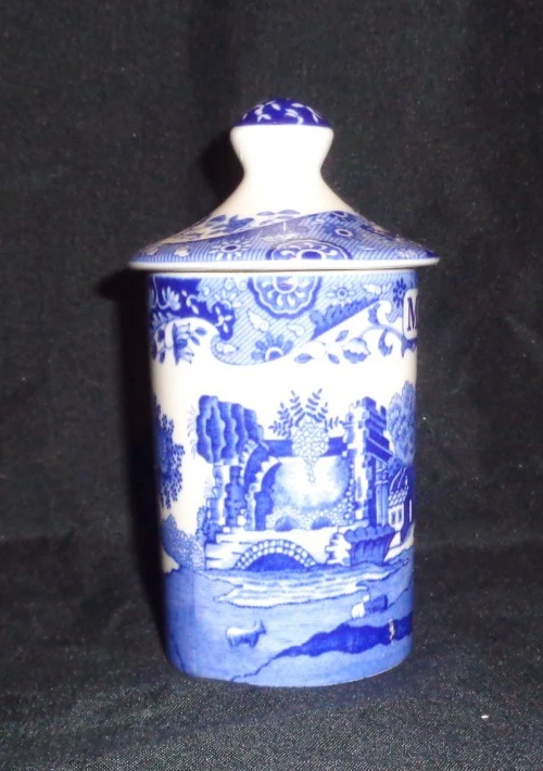 Jarro de especiarias Spode azul italiano ervas mistas (S12) - Imagem 2 de 4