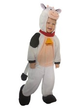 Infant Boys  Girls Black  White Baby Cow Costume 12-24 Months