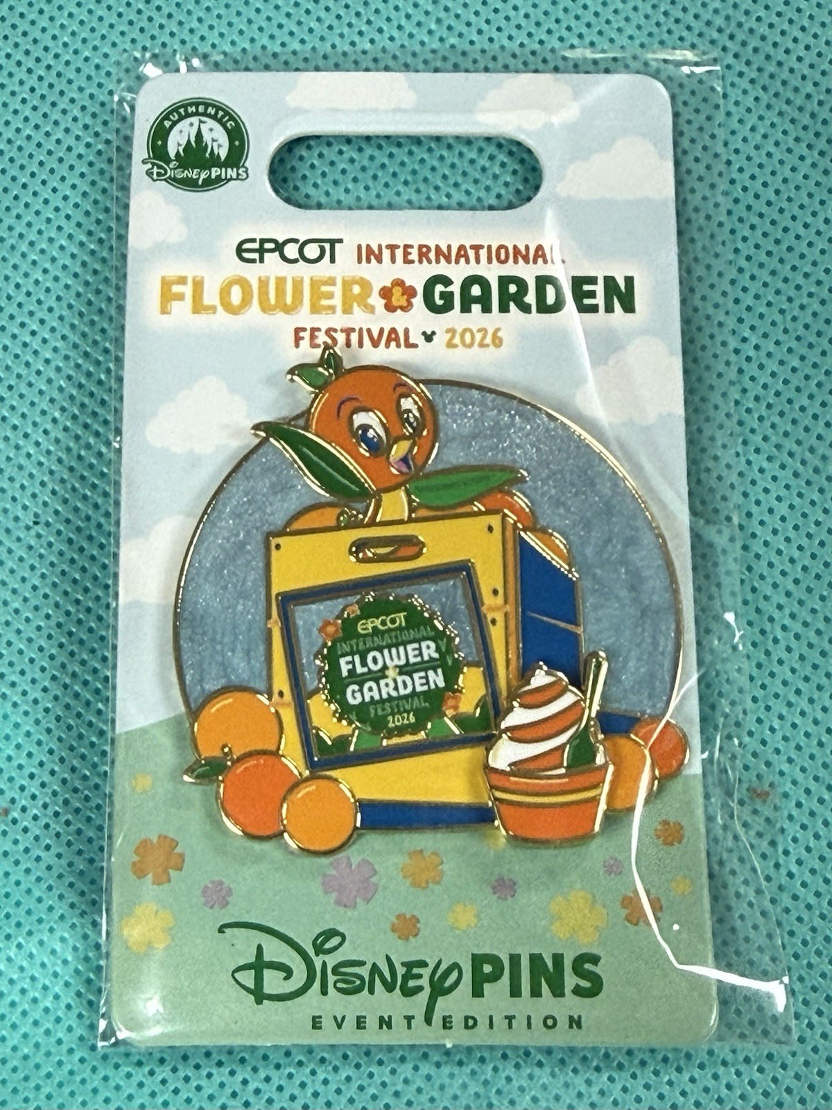 Disney EPCOT Flower & Garden Festival 2026 Orange Bird Exclusive Pin