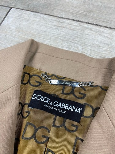 Dolce & Gabbana Damen Blazer Gr. 42 Beige Made in Italy - Bild 5 von 9