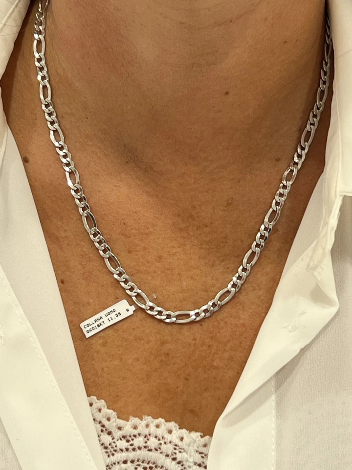 COLLANA ORO BIANCO 18KT TITOLO 750  PESO GRAMMI 11,39 - Immagine 2 di 4
