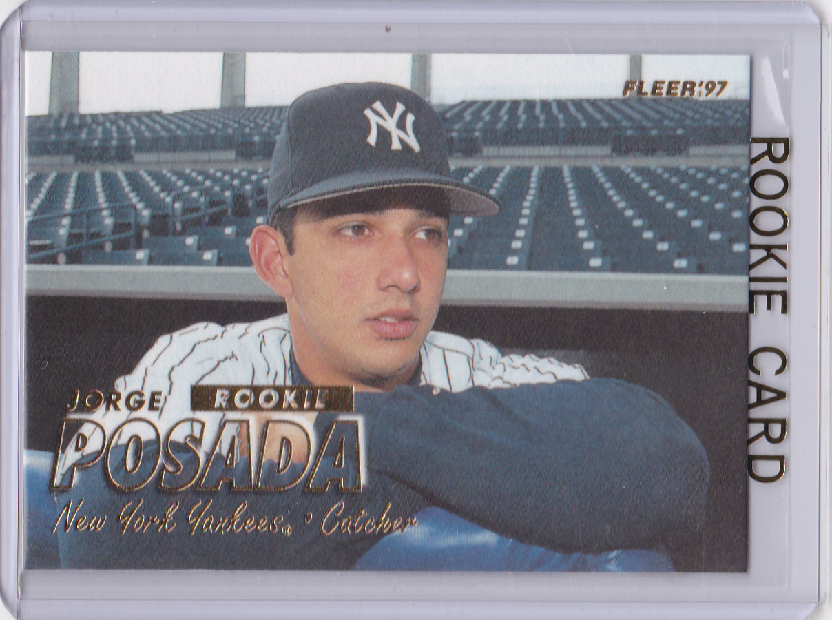 POSADA ROOKIE CARD Fleer RC Baseball New York Yankees Catcher MLB