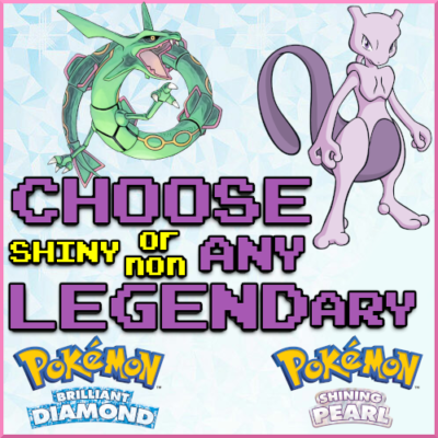 Choose Any Legendary Pokemon 6IV Shiny Brilliant Diamond Shining Pearl BDSP  FAST - Main Image