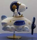 Vintage Peanuts Snoopy Flying Ace Sun Hing Porcelain Music Box Rare Excellent    — photo 8