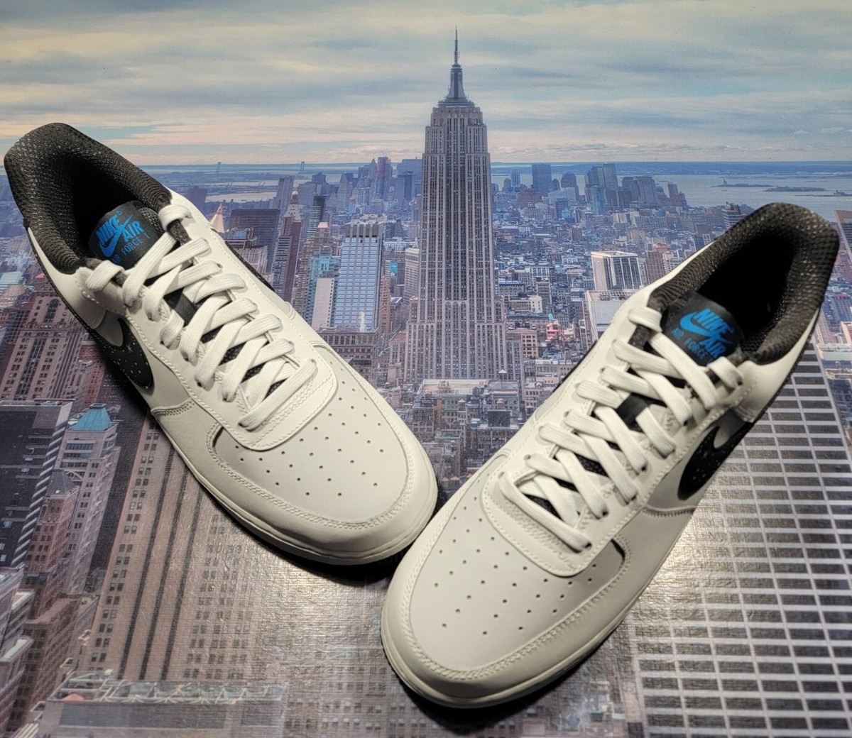 Nike Air Force 1 '07 Low Starry Swoosh Summit White Mens Size 11