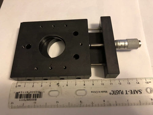 Newport  Linear Translation Stage w/30mm Lens hole and 0.5IN Mitutoyo Micrometer