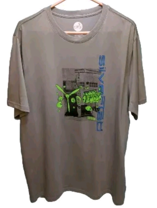 Men's Large - Levi's Silver Tab Premium T-shirt - Airplane Motor Engine Avionics