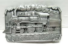 1986 SISKIYOU BUCKLE CO H-40 US  CANADA RAILROAD Train Locomotive BELT BUCKLE