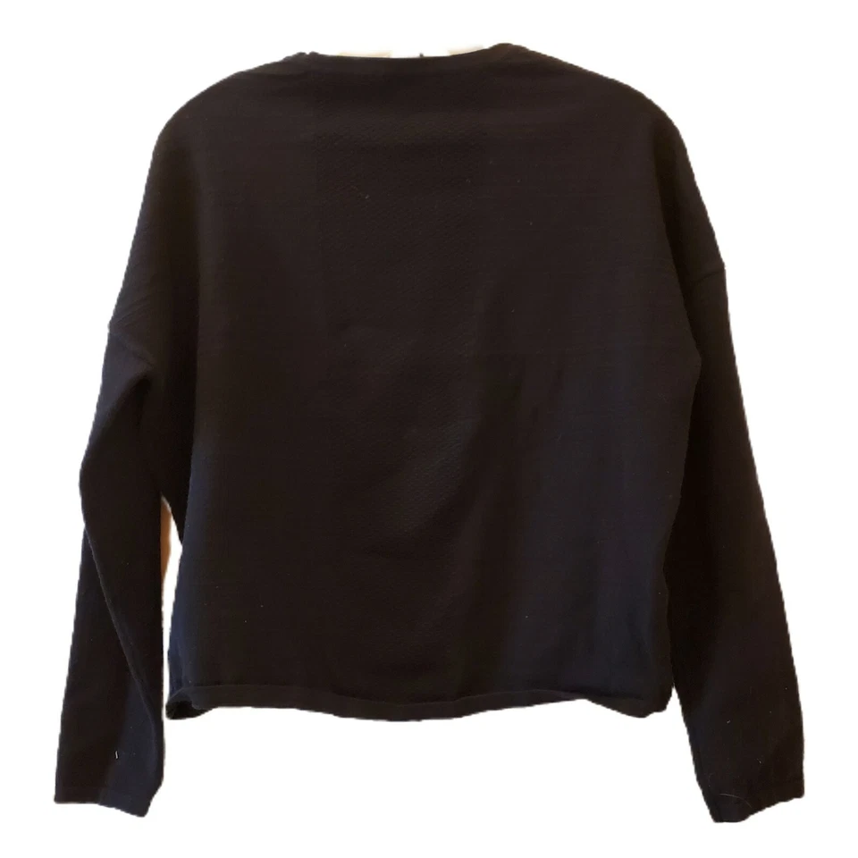 MPG Athletic Pullover Sweatshirt Womens Small Black Stretch Activewear - Image 2 of 4