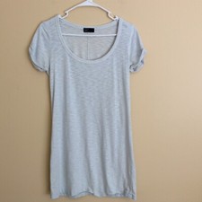 Gap Women's Short Sleeve T-Shirt Dress Pale Blue Heathered Size XS