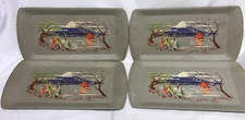 Kentley 4 Trays Mt. Fuji Japan Paper Fiber Board Mid Century Kent Productions