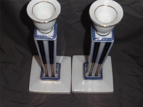 Porcelain Treasures By Betty Platner Candlesticks Candle Holders - Picture 9 of 10