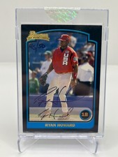 2006 BOWMAN ORIGINALS RYAN HOWARD 46/50 BUYBACK AUTO BDP138 PHILLIES