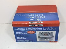 Brand New Lock Med Home Medication Lock Box - 8" x 6" x 4" Medicine Case / Safe