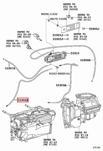 Genuine Toyota LandCruiser 79 78 Series VDJ HZJ Heater Direction Control Cable - Picture 8 of 9