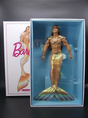 Barbie Signature König King Ozean Ken Merman gtj97 Gold  Ocean shipping Box 