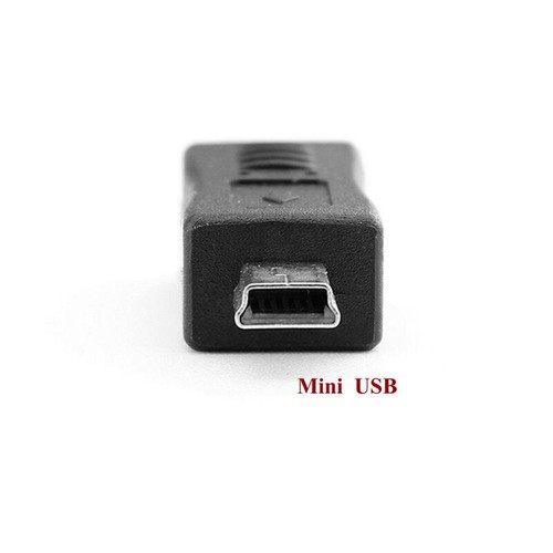 Micro USB Female to Mini USB Male Adapter Charger Adaptor Converter Black - 第 6/8 張圖片
