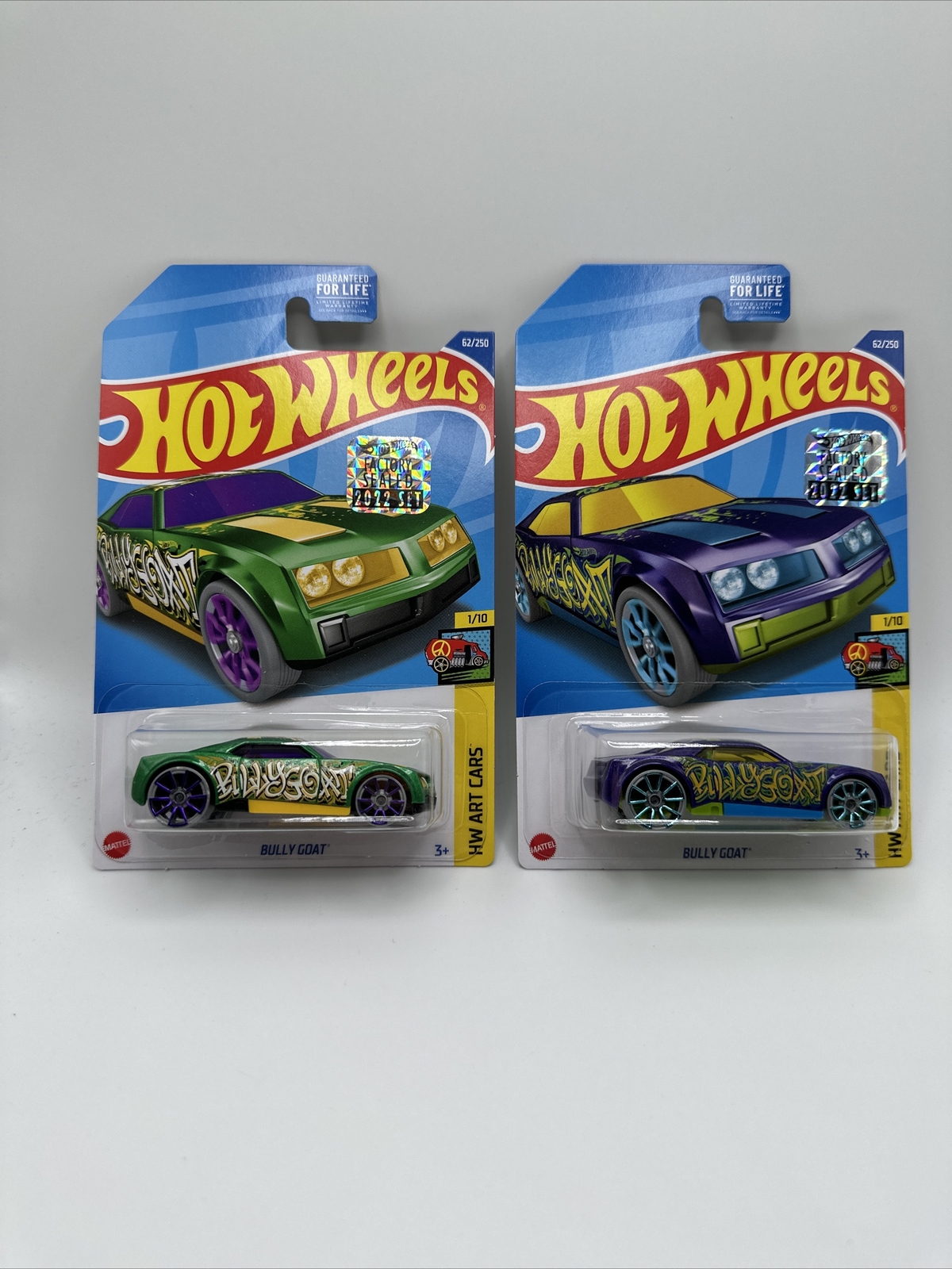 Hot Wheels Bully Goat Lot Of 2 From 2022 Factory Set
